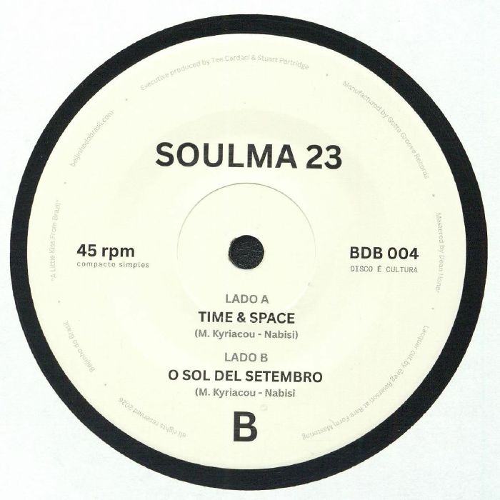 Soulma 23 – Time & Space (7", Beijinho Do Brasil, 2026) Back Cover