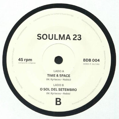 Soulma 23 – Time & Space (7", Beijinho Do Brasil, 2026) Back Cover