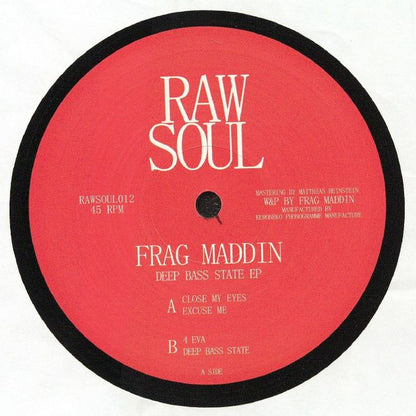 Frag Maddin – Deep Bass State EP (12", Raw Soul, 2026) Front Cover