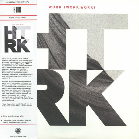 Htrk – Work (Work Work) (15th Anniversary Edition) (LP, Work, Work) | (15th Anniversary Edition) | (Clear Ash, Ghostly International, 2026) Front Cover
