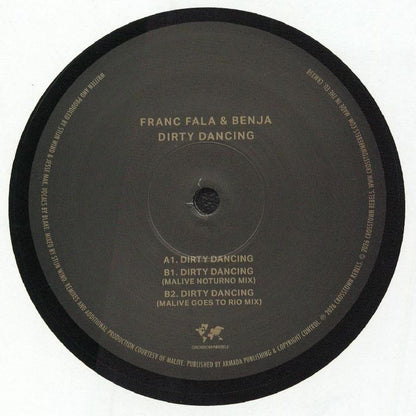 Franc Fala & Benja – Dirty Dancing (12", Crosstown Rebels, 2026) Back Cover