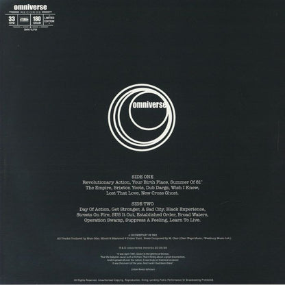Marc Mac – Generation-X (LP, 180g, Omniverse, 2026) Back Cover