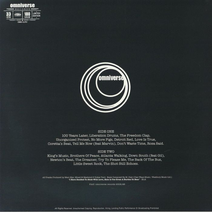 Marc Mac – It's Right To Be Civil (LP, 180gram, Omniverse, 2026) Back Cover