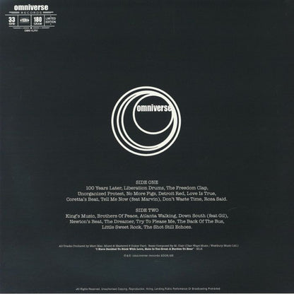 Marc Mac – It's Right To Be Civil (LP, 180gram, Omniverse, 2026) Back Cover