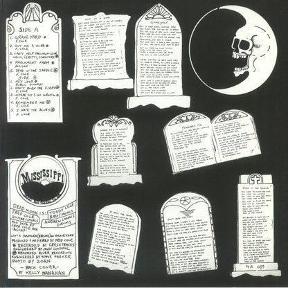 Dead Moon – In The Graveyard (LP, Mississippi Records, 2019) Back Cover