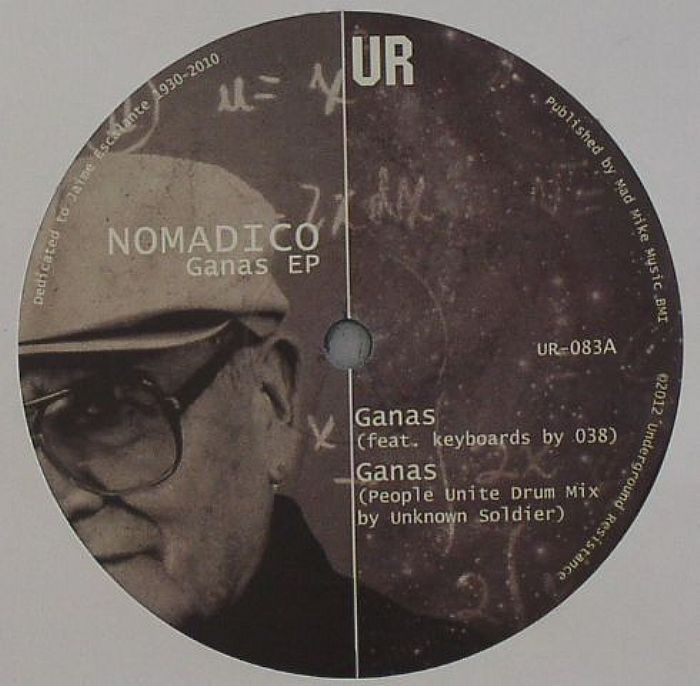 Nomadico – Ganas EP (12", Underground Resistance, 2012) Front Cover