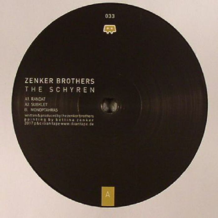Zenker Brothers – The Schyren (12", Ilian Tape, 2017) Front Cover