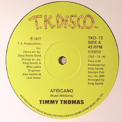 Timmy Thomas - Africano (12")