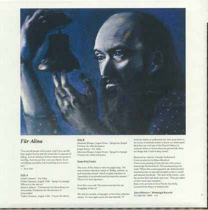 Arvo Part - Für Alina (LP)