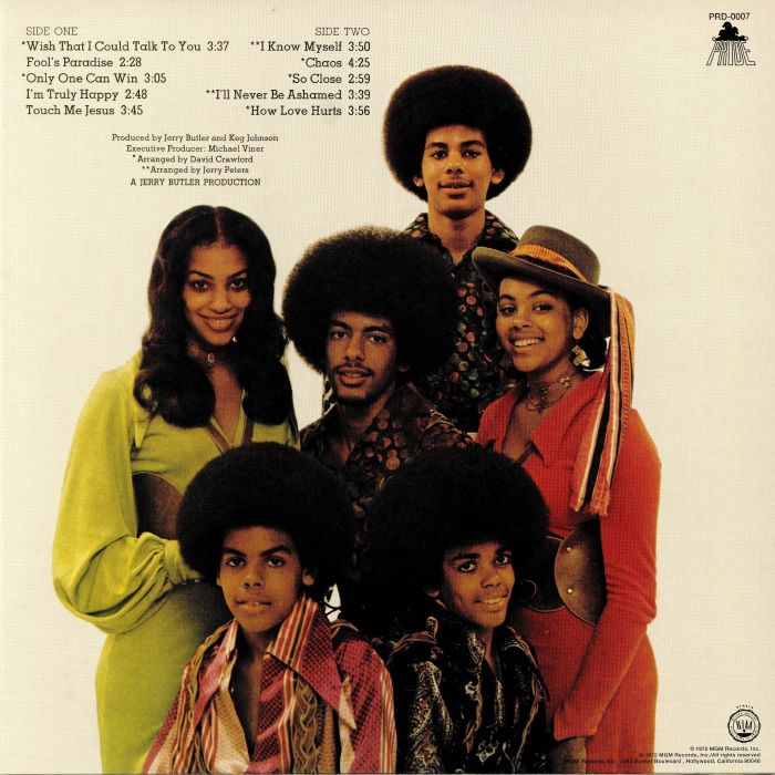 The Sylvers – The Sylvers (LP, Mr Bongo, 2019) Back Cover
