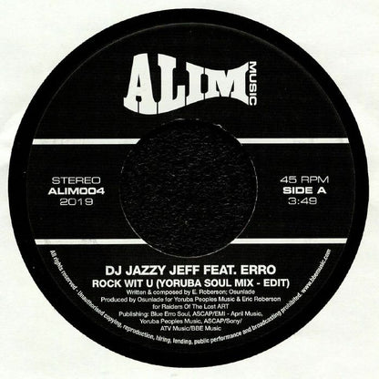 DJ Jazzy Jeff Feat. Erro - Rock Wit U (7")
