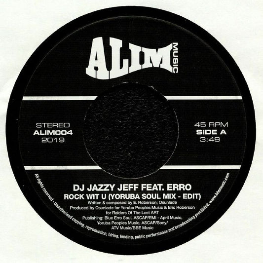 DJ Jazzy Jeff Feat. Erro - Rock Wit U (7")