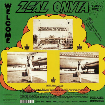 Zeal Onyia – Trumpet King Zeal Onyia Returns (LP, BBE, 2019) Back Cover