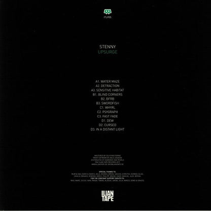 Stenny – Upsurge (2xLP, 180g, Ilian Tape, 2019) Back Cover