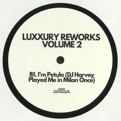 Luxxury – Luxxury Reworks Volume 2 (12", Expensive Sounding Music, 2020) Back Cover