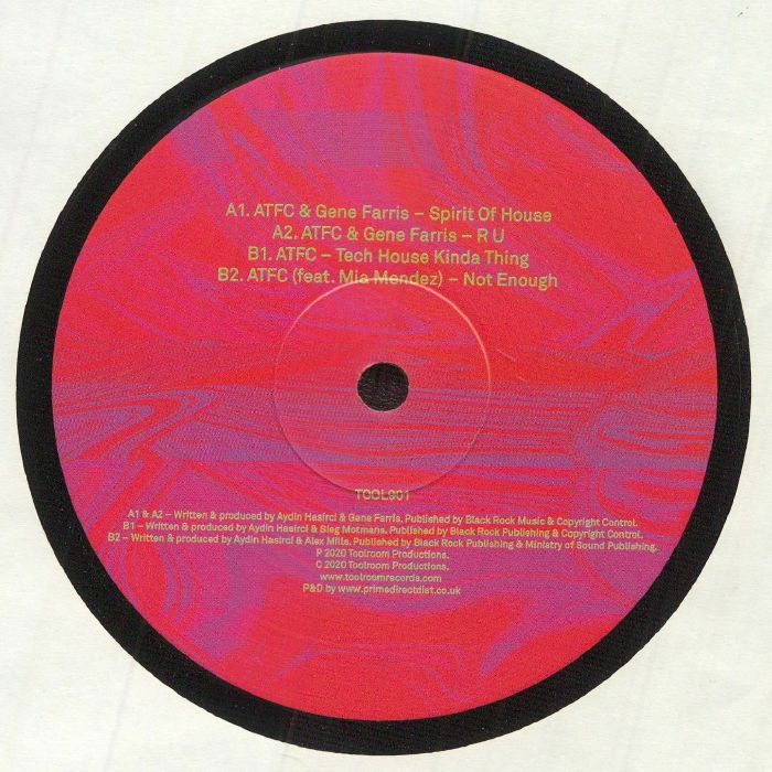 ATFC Gene Farris – Spirit Of House (12", Toolroom Records, 2021) Back Cover