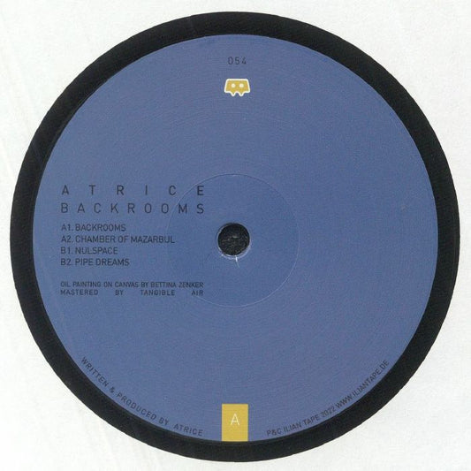 Atrice – Backrooms (12", Ilian Tape, 2022) Front Cover