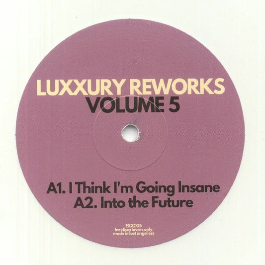 Luxxury – Luxxury Reworks Volume 5 (12", White, Expensive Sounding Music, 2022) Front Cover
