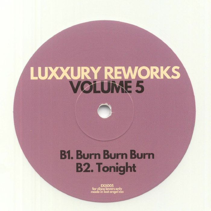 Luxxury – Luxxury Reworks Volume 5 (12", White, Expensive Sounding Music, 2022) Back Cover