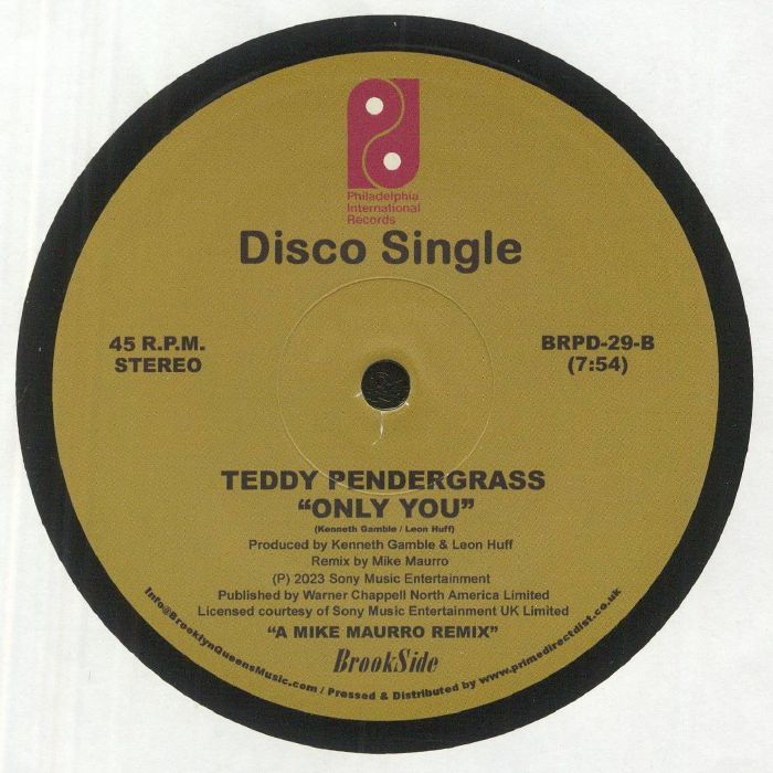 Teddy Pendergrass - Close The Door / Only You (The Mike Maurro Remixes) (12")