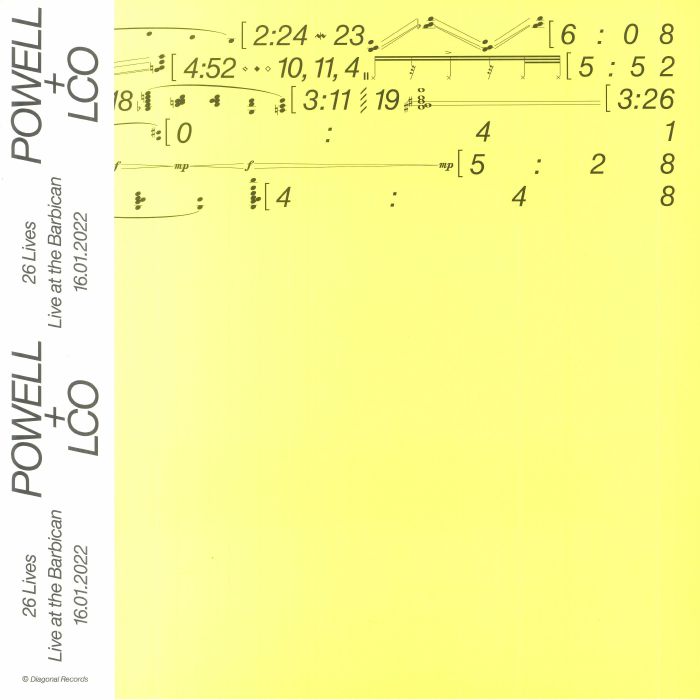 Powell LCO – 26 Lives (LP, Clear, Diagonal, 2023) Front Cover