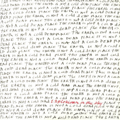 Explosions In The Sky – The Earth Is Not A Cold Dead Place (LP+LP, Red Opaque, Anniversary Edition, Slipcase, Temporary Residence Limited, 2023) Front Cover