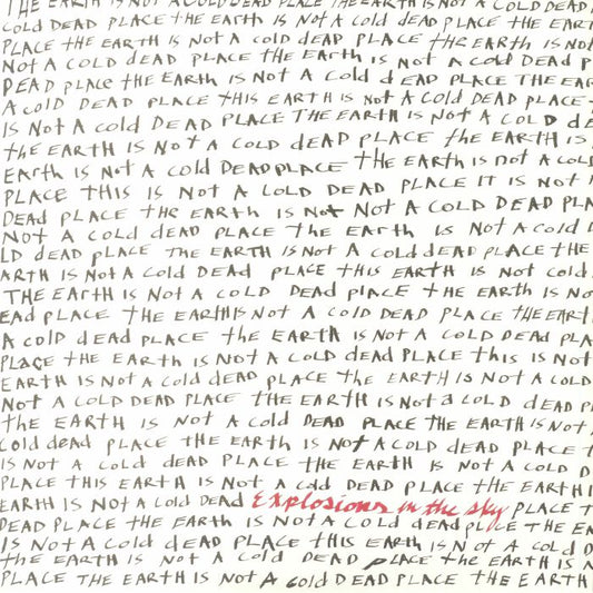 Explosions In The Sky – The Earth Is Not A Cold Dead Place (LP+LP, Red Opaque, Anniversary Edition, Slipcase, Temporary Residence Limited, 2023) Front Cover