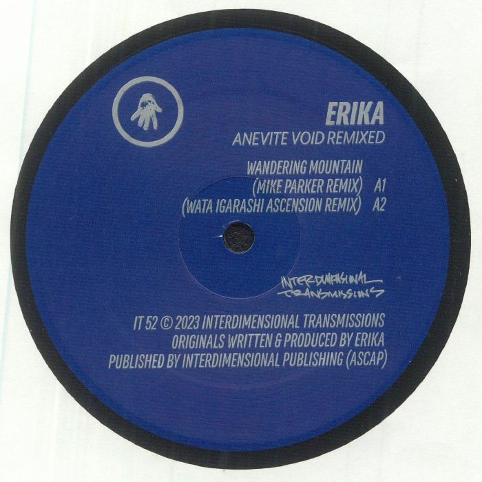 Erika – Anevite Void Remixed (12", Interdimensional Transmissions, 2023) Front Cover
