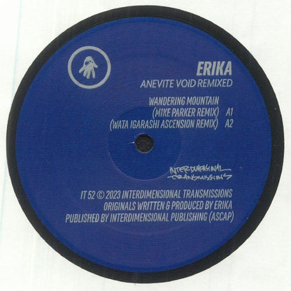 Erika – Anevite Void Remixed (12", Interdimensional Transmissions, 2023) Front Cover