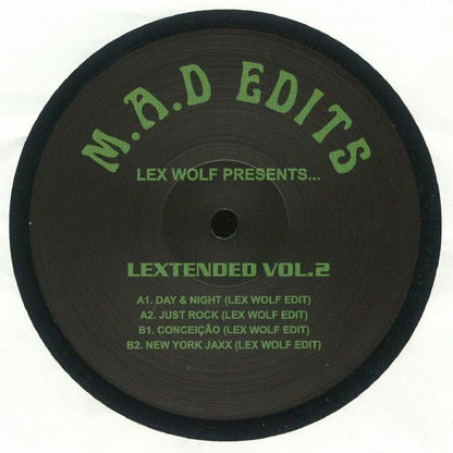 Lex Wolf – Lextended Vol.2 (12", M.A.D EDITS, 2024) Front Cover