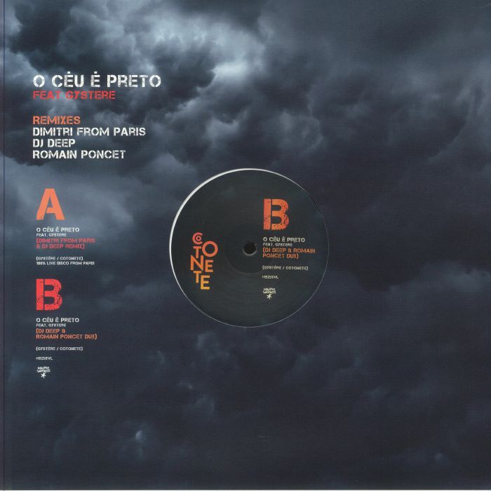 Cotonete - O Céu é Preto (Remixes) (12")