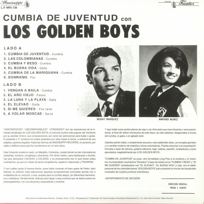 Los Golden Boys - Cumbia De Juventud (LP) (160g)