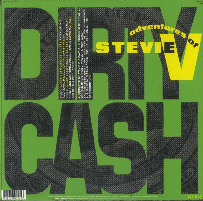 PAWSA & Adventures of Stevie V - Dirty Cash (Money Talks) (12")