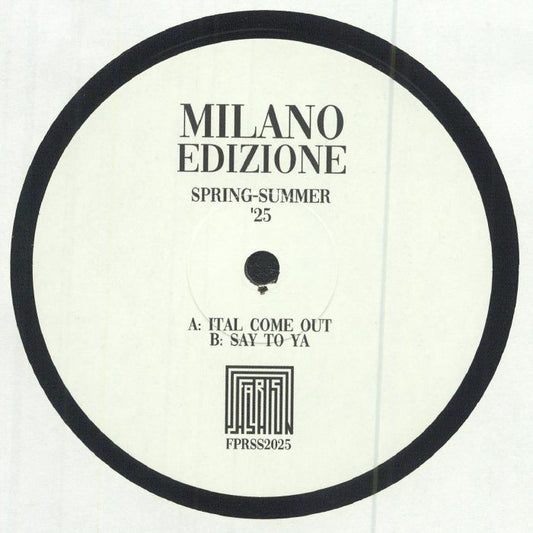 Faris Passion – Milano Edizione Spring-Summer '25 (12", Faris Pashion, 2025) Front Cover