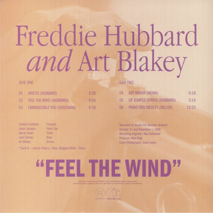 Freddie Hubbard And Art Blakey - Feel The Wind (LP) (180g, Clear)