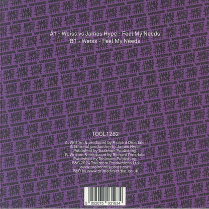 Weiss Vs James Hype - Feel My Needs (12") (White With Coloured Splatter)