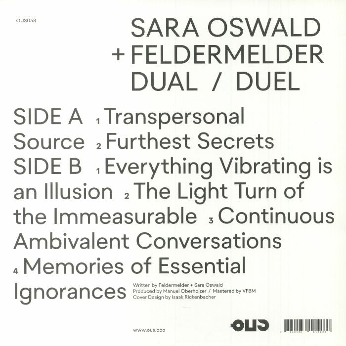 Sara Oswald & Feldermelder - Dual | Duel (LP)