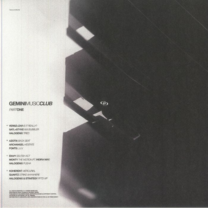 Various - Gemini Music Club, Part 1 (2x12")