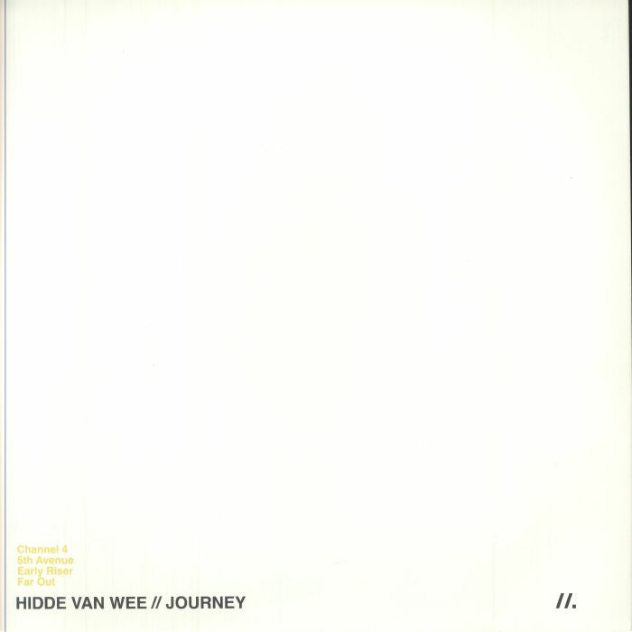 Hidde Van Wee – Journey (12", Homegrown, 2025) Back Cover