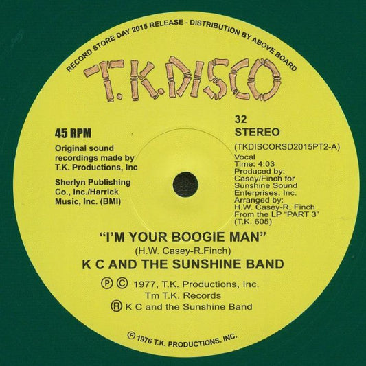 K C And The Sunshine Band - I'm Your Boogie Man (10") (Green)