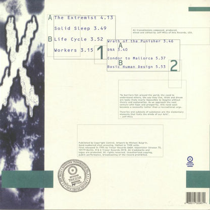 Jeff Mills – Waveform Transmission Vol. 3 (2x12", 180g, Tresor, 2025) Back Cover