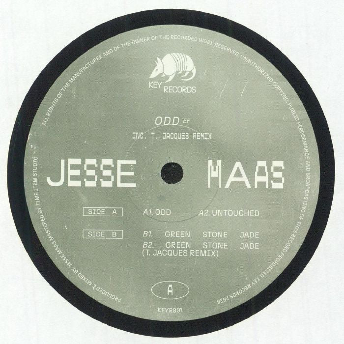 Jesse Maas – Odd (12", Key Records, 2024) Front Cover