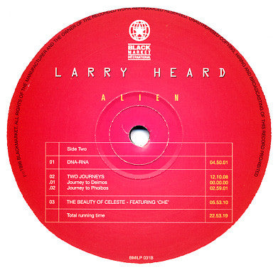 Larry Heard – Alien (LP, Black Market International, 1996) Image 3