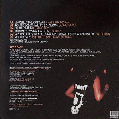 Various – In The Dark (The Soul Of Detroit) (2x12", Still Music, 2005) Back Cover