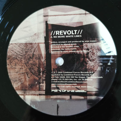 Revolt – No More White Lines (12", Part Of The Deal, 2000) Image 3