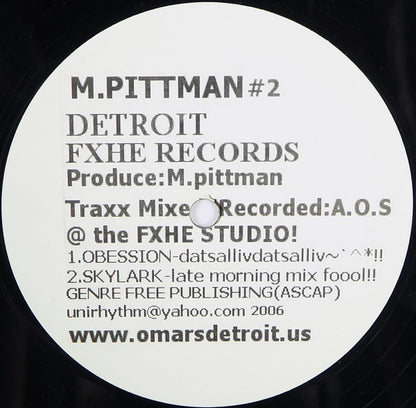 M.Pittman – M.Pittman #2 (12", FXHE Records, 2006) Front Cover