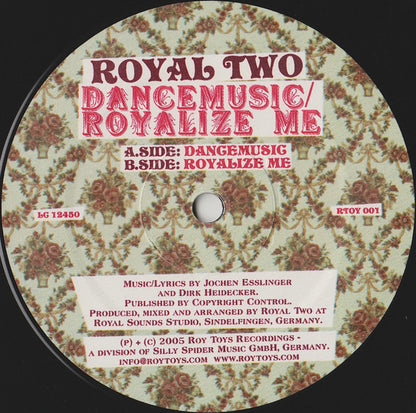 Royal Two – Dancemusic / Royalize Me (12", Roy Toys, 2005) Image 4