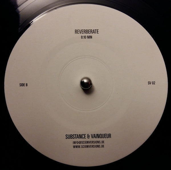 Substance & Vainqueur – Reverberation / Reverberate (12", Scion Versions, 2007) Back Cover