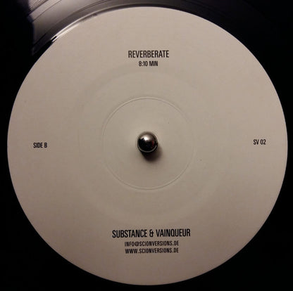 Substance & Vainqueur – Reverberation / Reverberate (12", Scion Versions, 2007) Back Cover