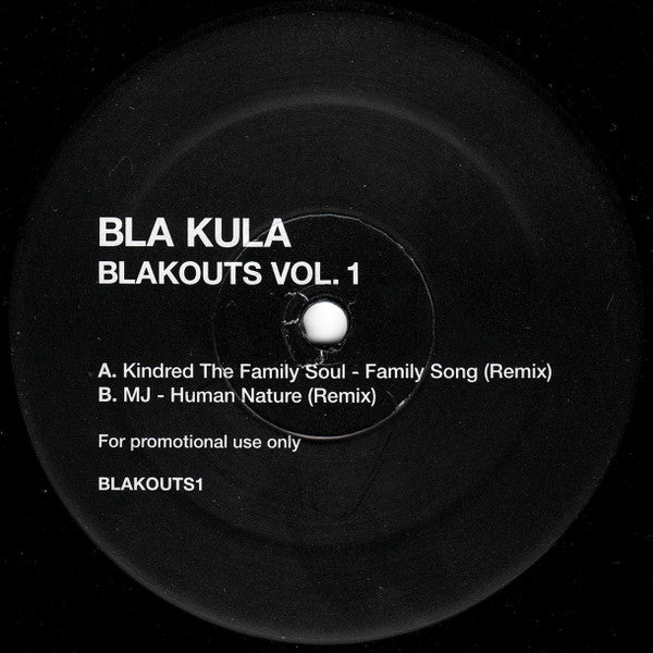 Kindred The Family Soul / MJ – Blakouts Vol. 1 (12", Blakouts, 2006) Front Cover